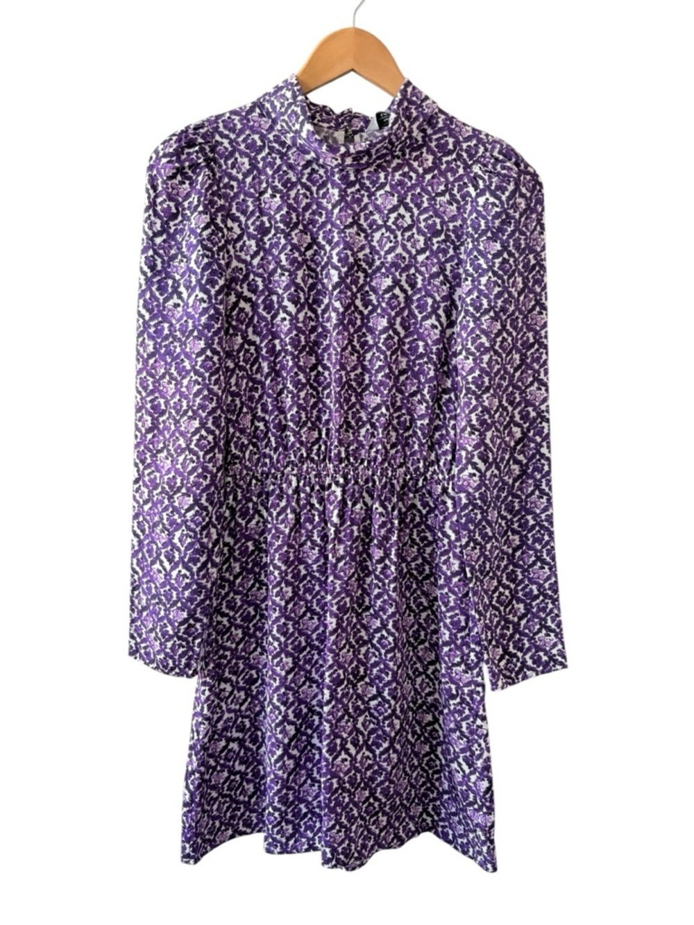 &Other Stories Purple Patterned Long Sleeve Dress